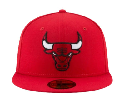 New Era 59Fifty Men Fitted Hat Red Chicago Bulls