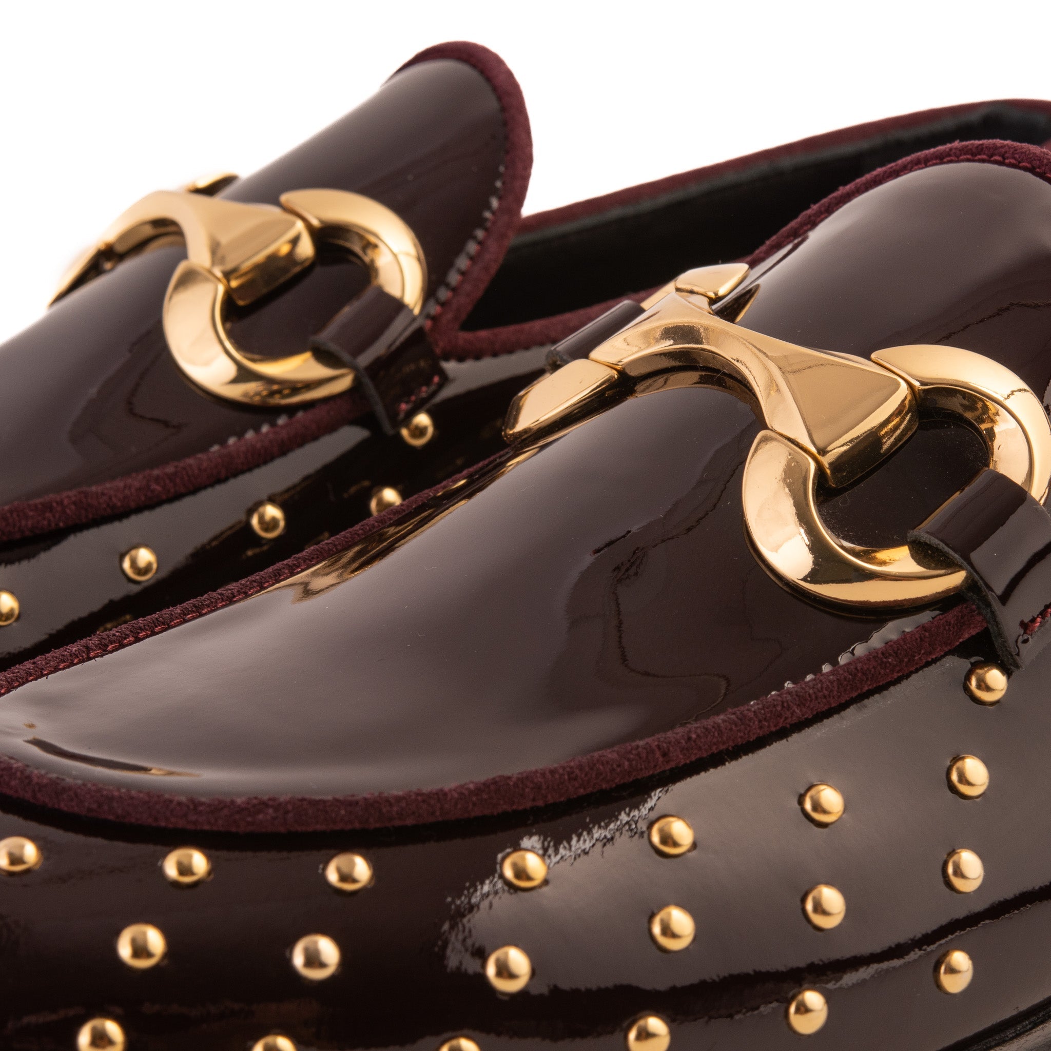 Vinci Leather Shoes The Jupiter  Shoe Burgundy Spike Leather  Bit Dress Loafer Limited Edition Men Shoe detail view