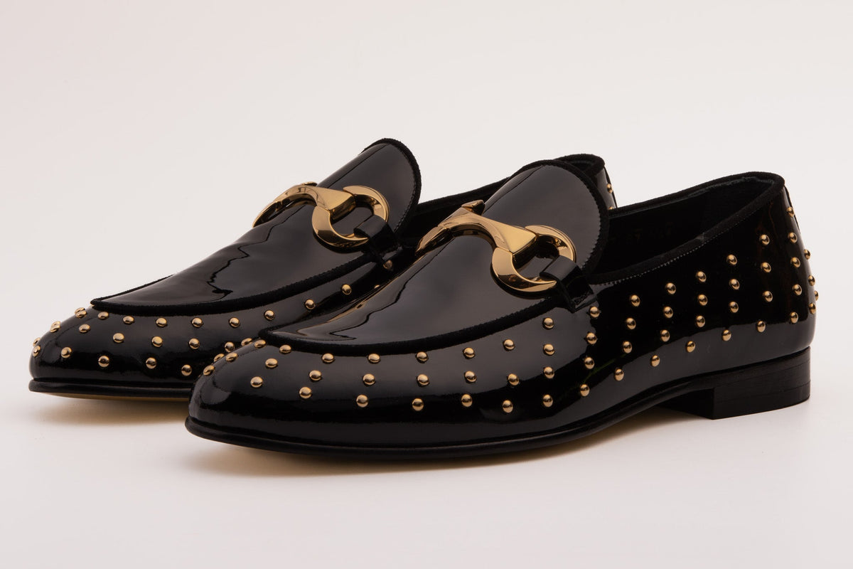 Vinci Leather The Jupiter  Shoe Black Spike Leather  Bit Dress Loafer Limited Edition Men  Shoe – product view 2