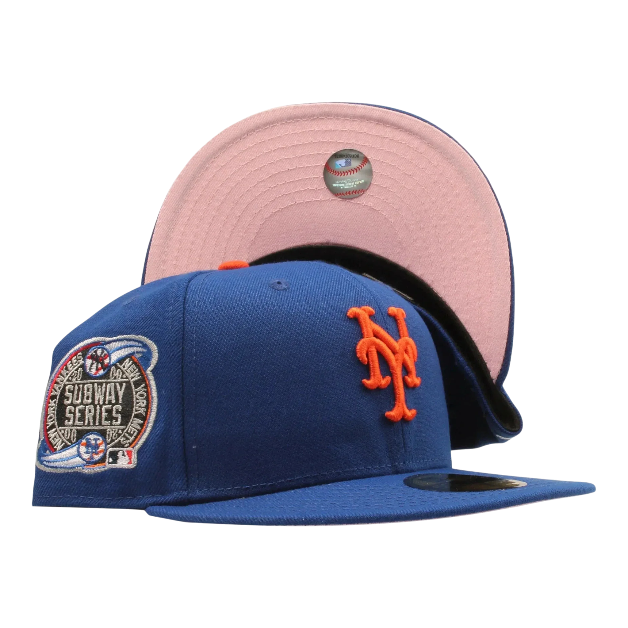 New Era 59Fifty MLB New York Mets 2000 Subway Series Fitted W/ Pink Undervisor