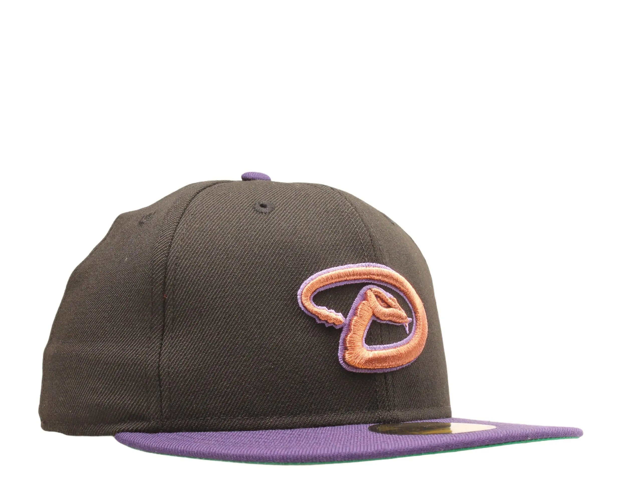 New Era 59Fifty Men Fitted Hat Black Arizona Diamondbacks 2001 World Series Green Undervisor