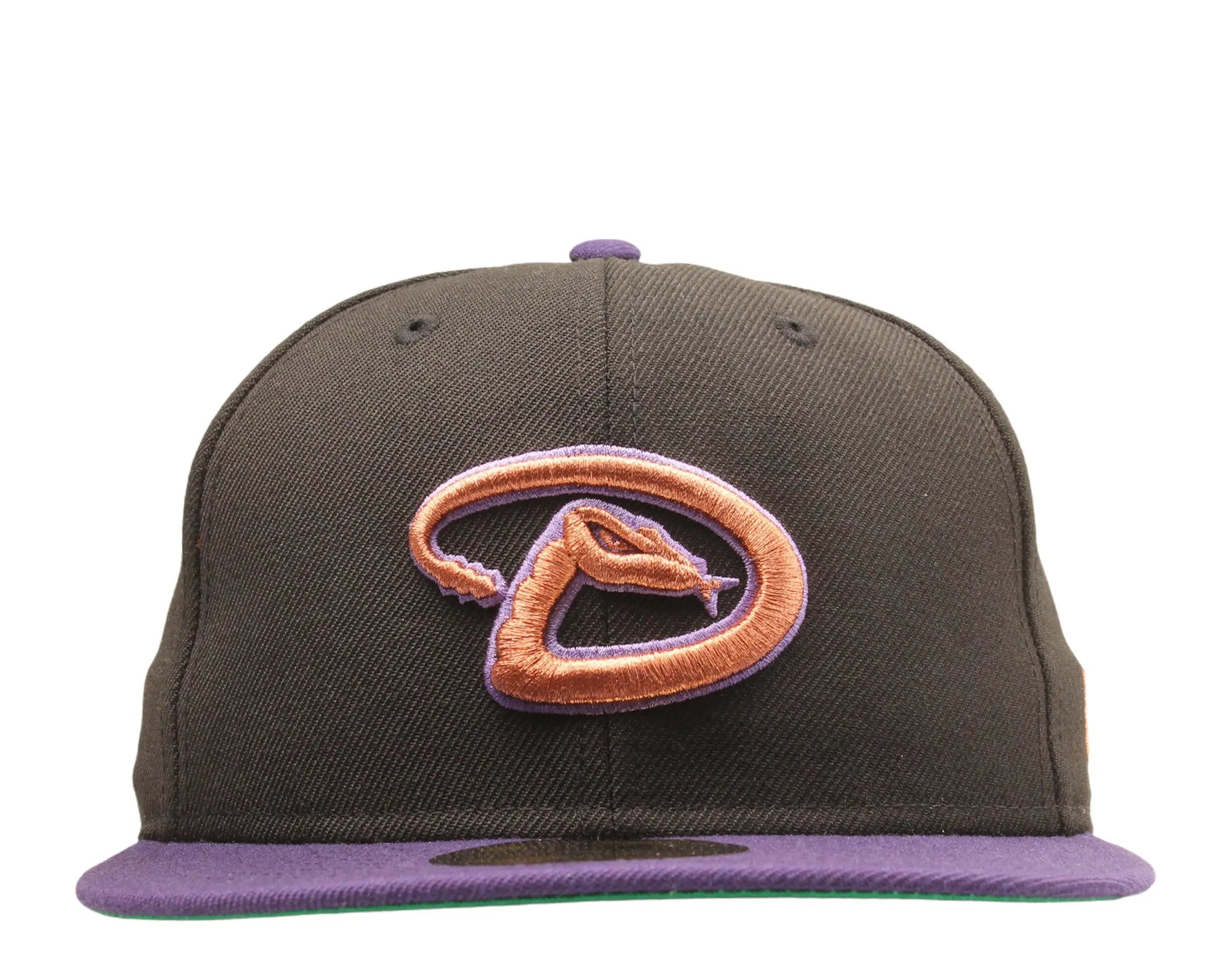 New Era 59Fifty Men Fitted Hat Black Arizona Diamondbacks 2001 World Series Green Undervisor