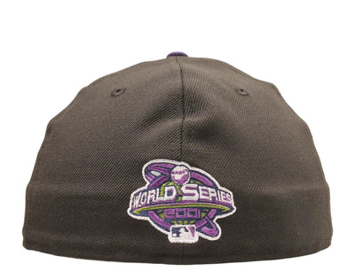 New Era 59Fifty Men Fitted Hat Black Arizona Diamondbacks 2001 World Series Green Undervisor