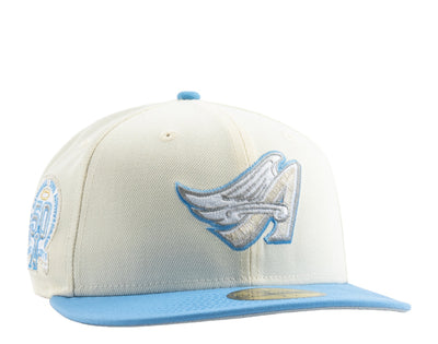 New Era Los Angeles Angels 50th Anniversary Grey Bottom 59FIFTY Men's Fitted Hat — Grey