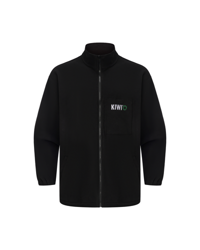 Kiwi High Visibility 3-in-1 Hooded & Fleece Lined ANSI/ISEA 107-2020 Reflector Contrast Trimmed Water Resistant Black Safety Jacket [71600]