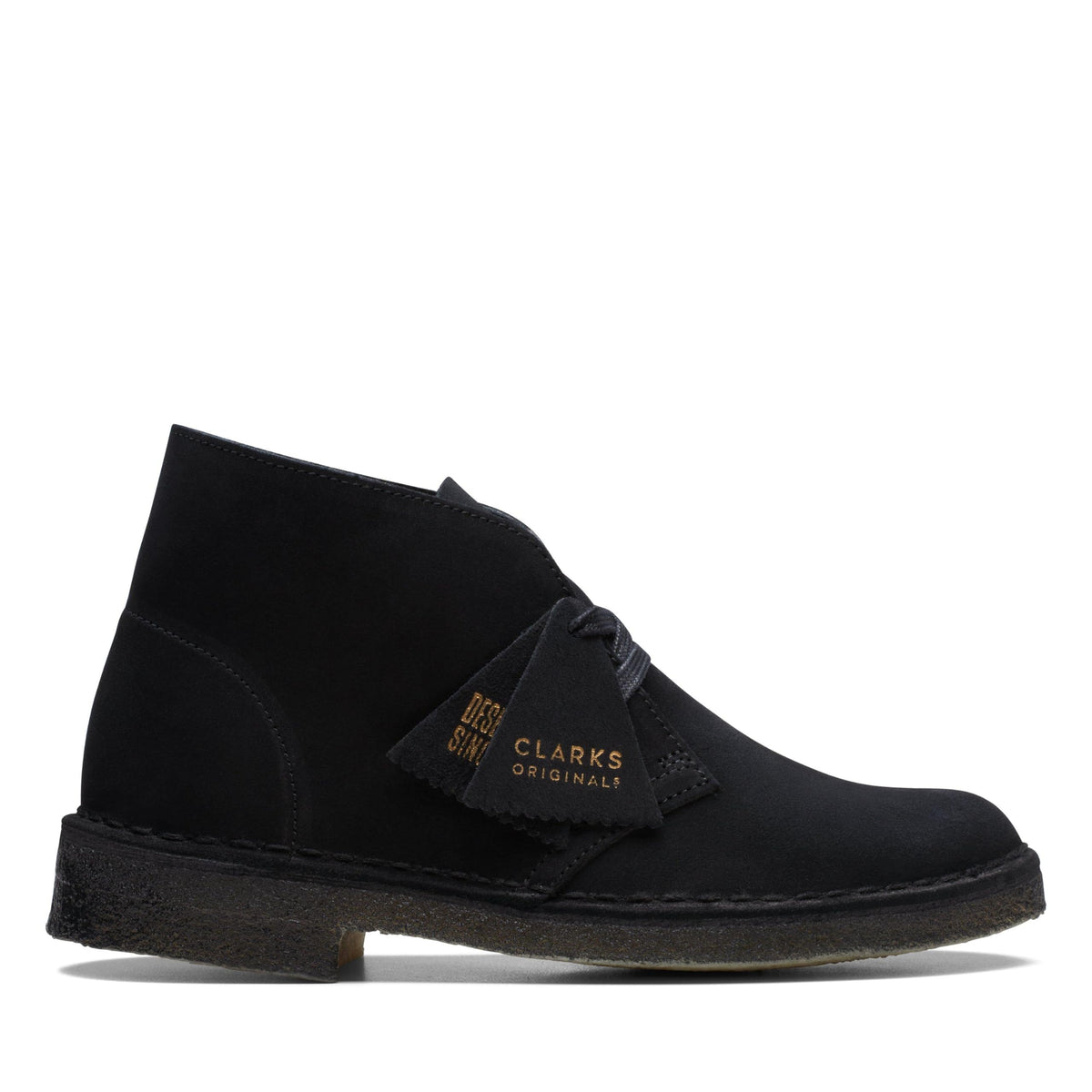 Clarks Originals Desert Boot 'Black Suede' Women's Black Suede 26155524 — product view 1