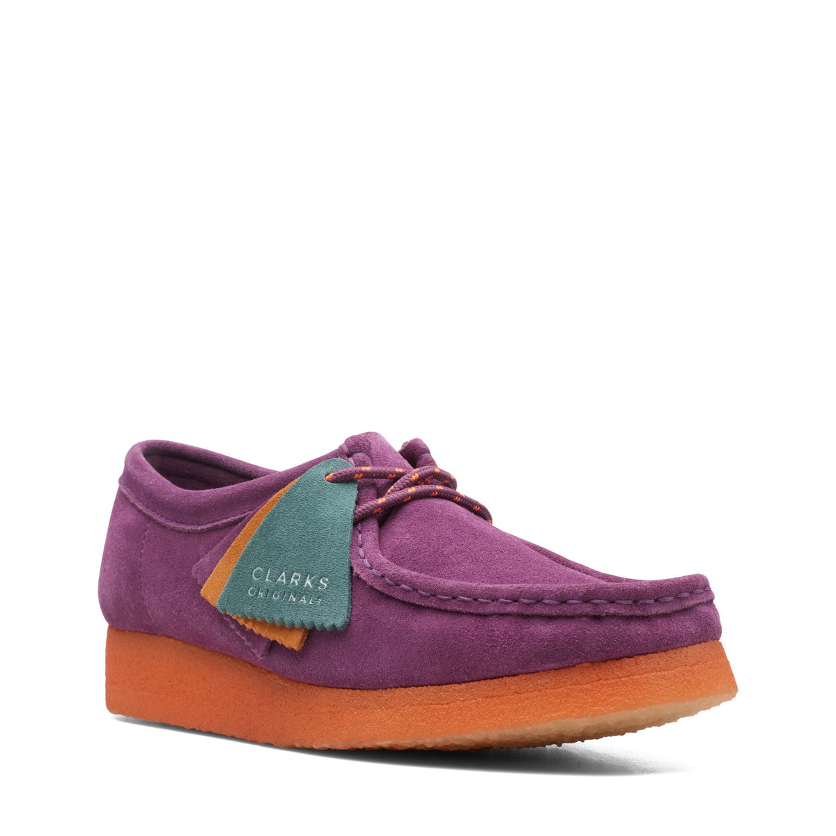 Clarks Originals Wallabee - Purple Sde Combi Women's Purple Combi Suede 26168645 — product view 1
