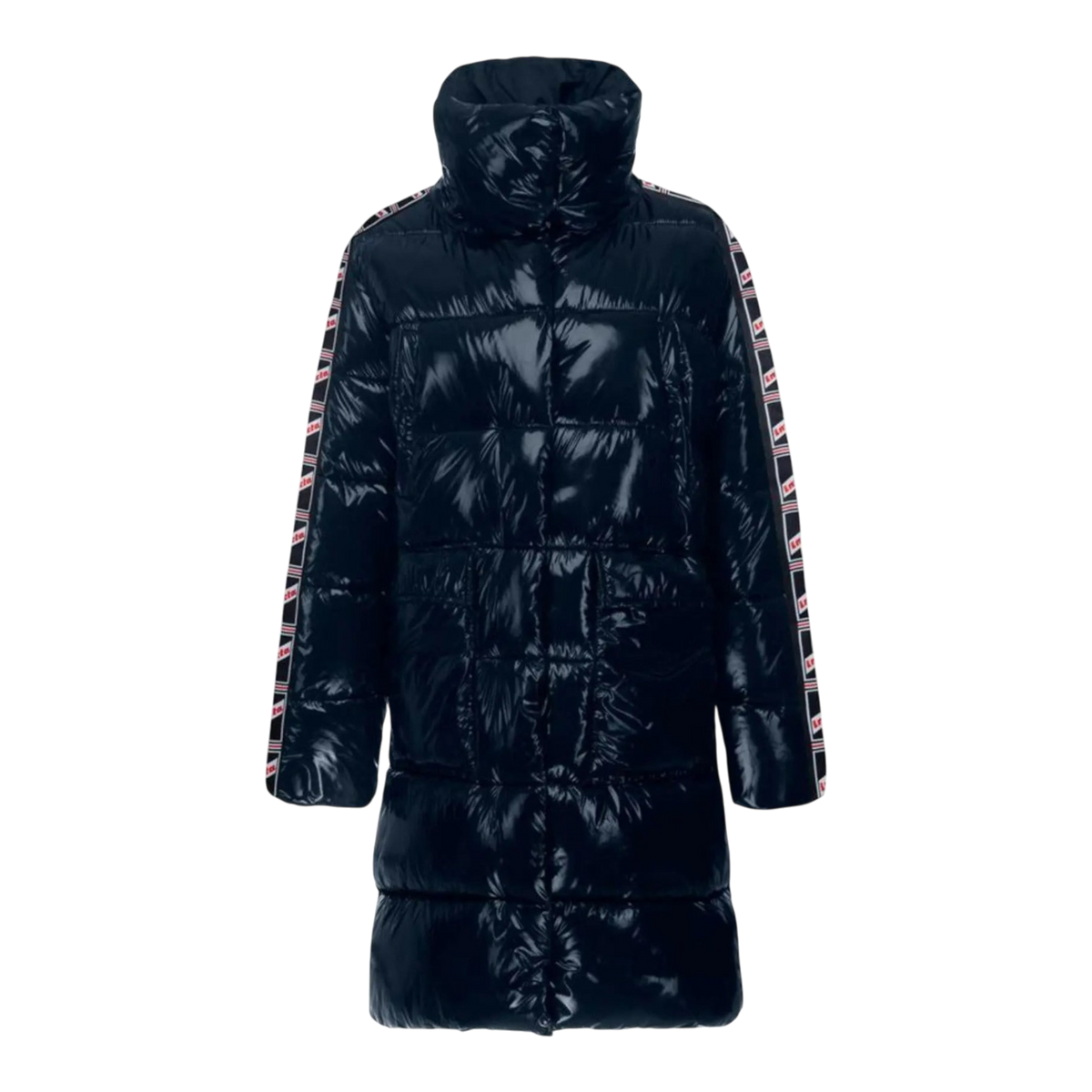 Invicta Lisa Long Glossy Coat Women's Puffer Jacket - Navy – product view 1