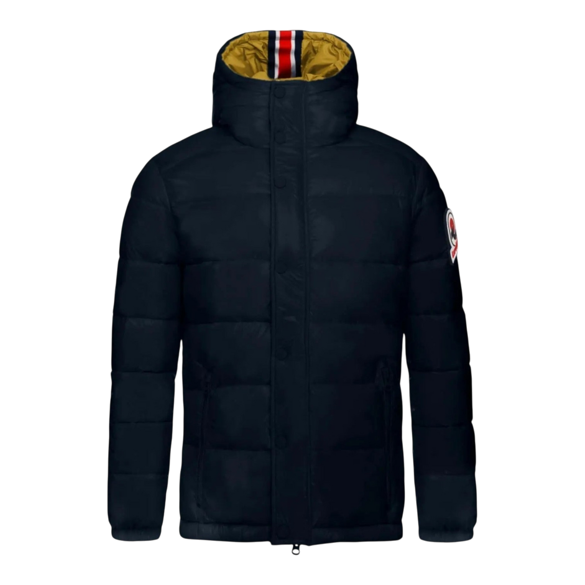 Invicta Oliver Contemporary Stylish Hooded Men's Puffer Jacket - Navy – product view 1