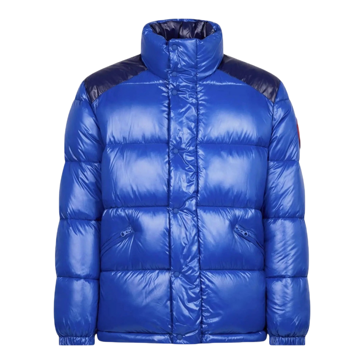 Save The Duck Luck Glossy Puffer Mens Jacket — Twilight Blue