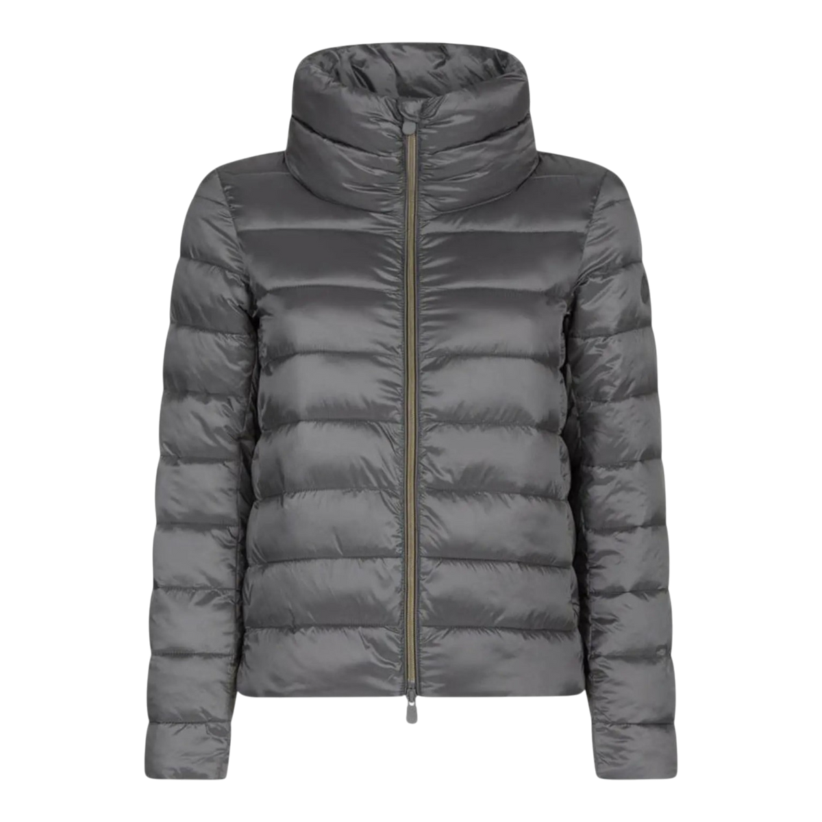 Save The Duck Iris Womens Puffer Jacket — Mid Grey