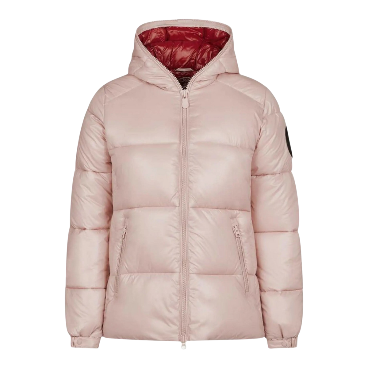 Save The Duck Luck Hooded Puffer Womens Jacket — Blush Pink