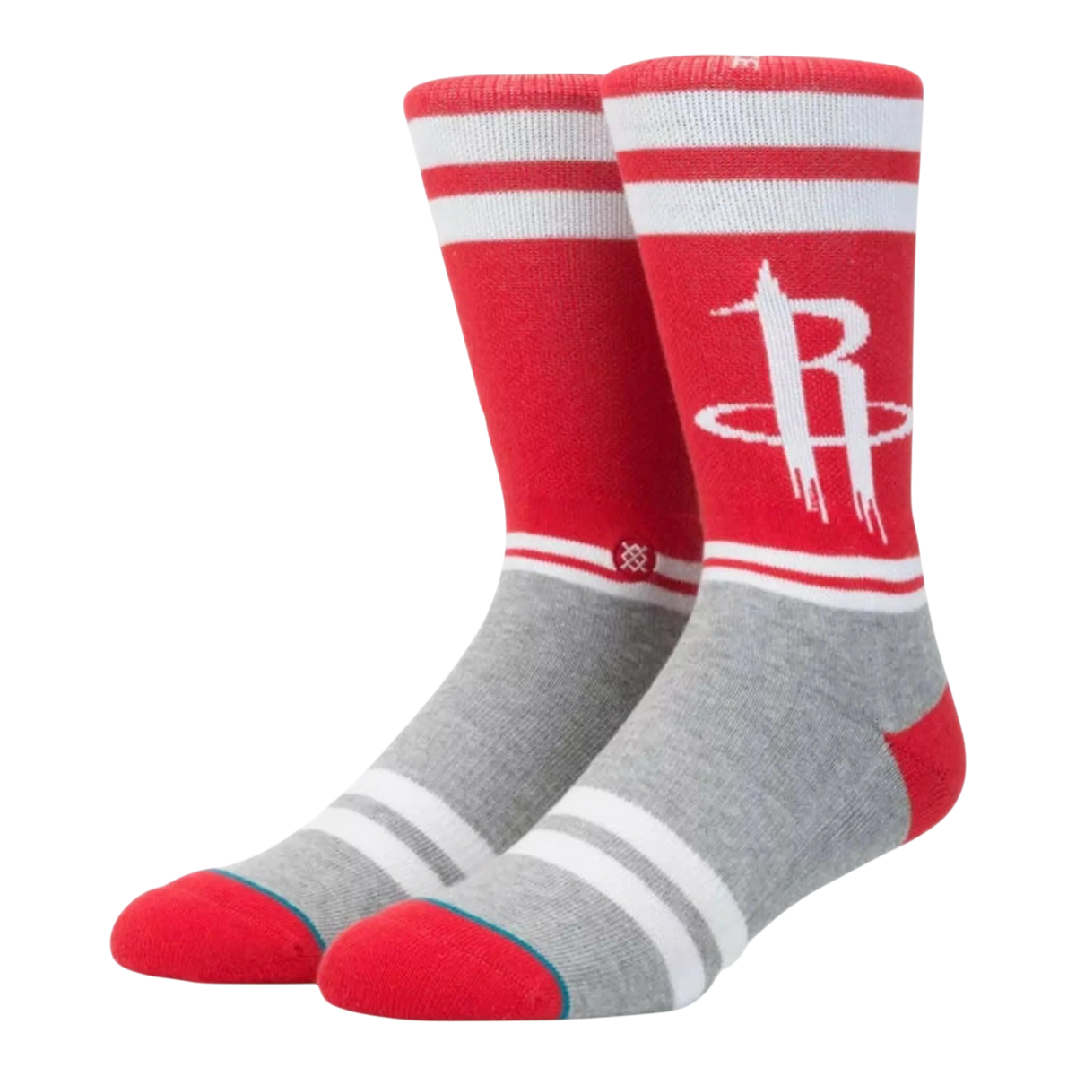 Stance City Gym Houston Rockets Men's Crew Socks — White/Red