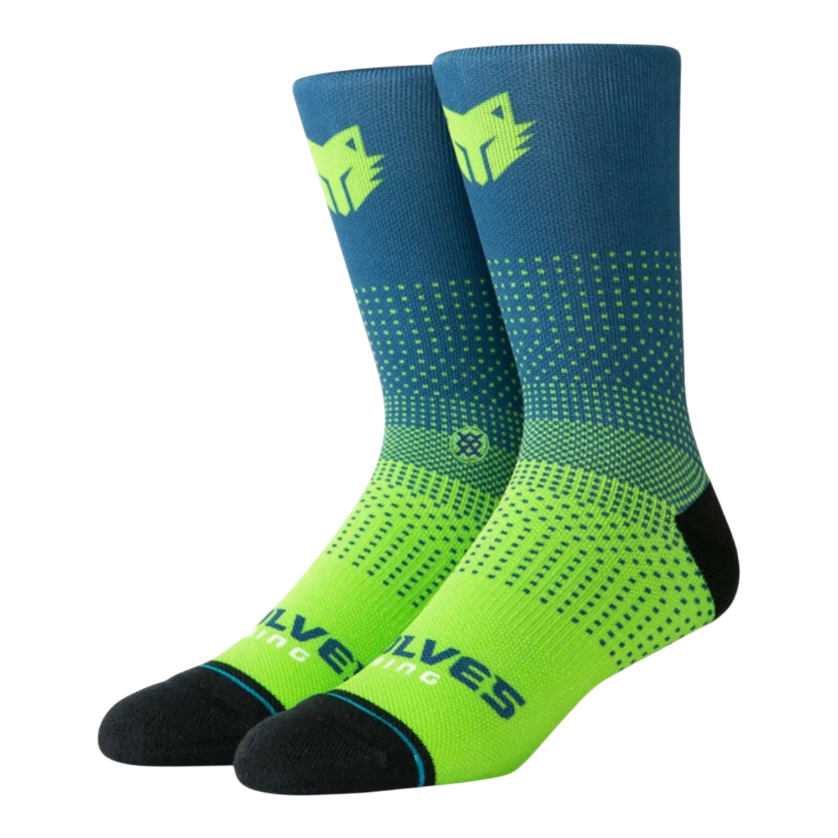 Stance Casual NBA Minnesota Timberwolves Gaming 2K Men's Crew Socks — Navy/Green