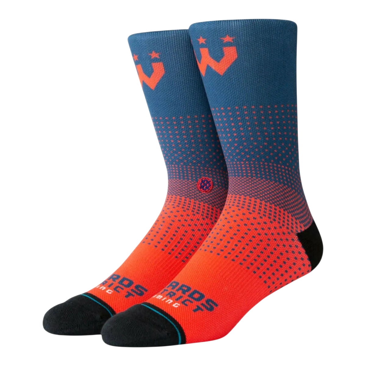 Stance Casual NBA Washington Wizards Gaming 2K Men's Crew Socks — Navy/Red
