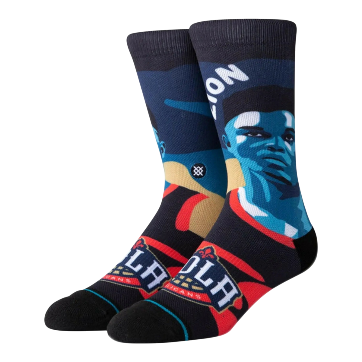 Stance Casual NBA Zion Williamson Men's Crew Socks — Blue/Black