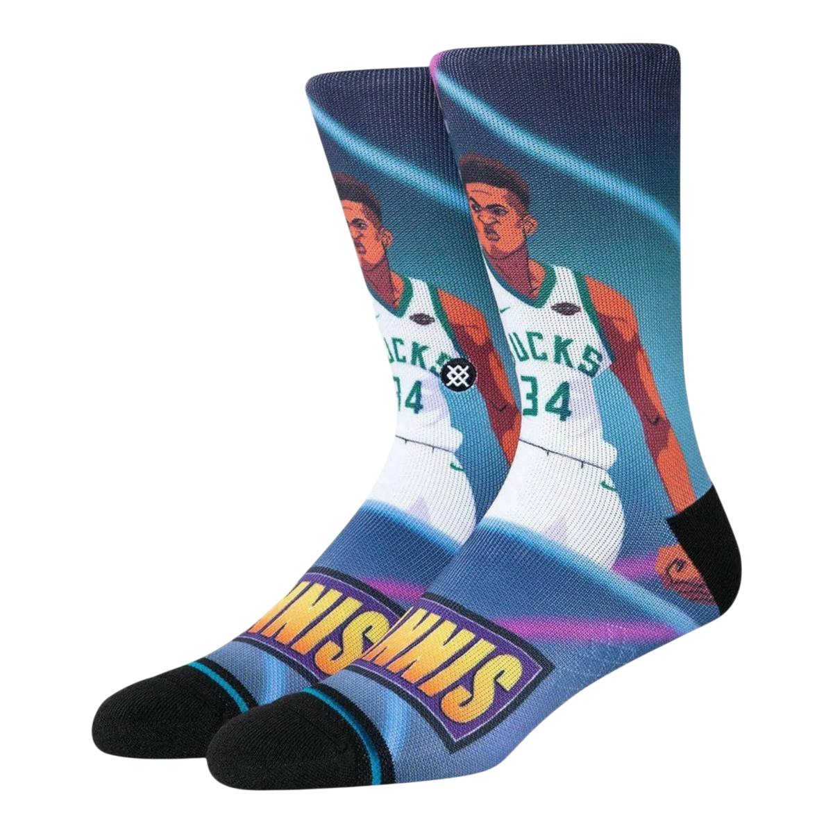Stance Giannis Fast Break Men's Crew Socks — Multi-Color