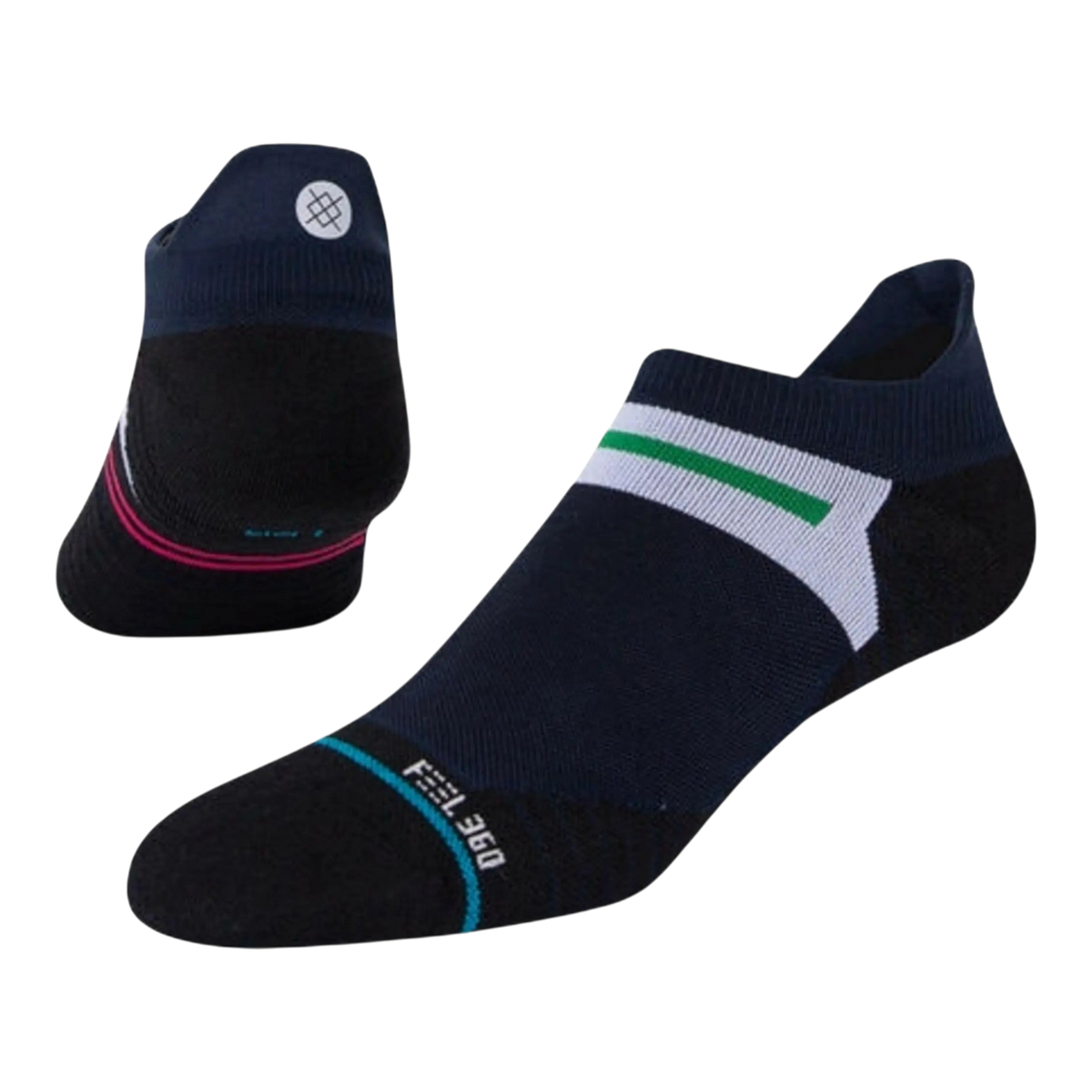 Stance Feel 360 Interim Tab Performance Men's Ankle Socks — Navy