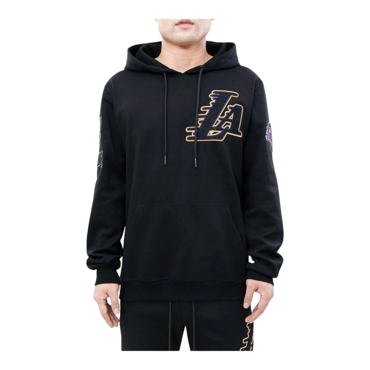 Pro Standard Los Angeles Lakers Logo Men's Hoodie — Black – product view 1