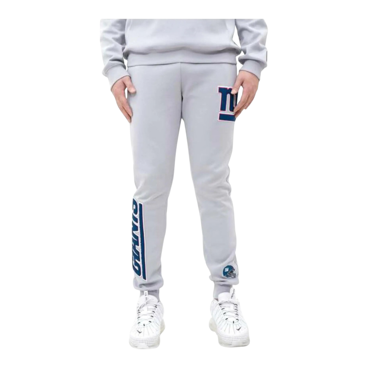 Pro Standard NFL New York Giants Logo Blended Men's Jogger Pants — Grey – product view 1