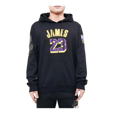 Pro Standard Los Angeles Lakers Lebron James Pro Team Men's Hoodie — Black – product view 1