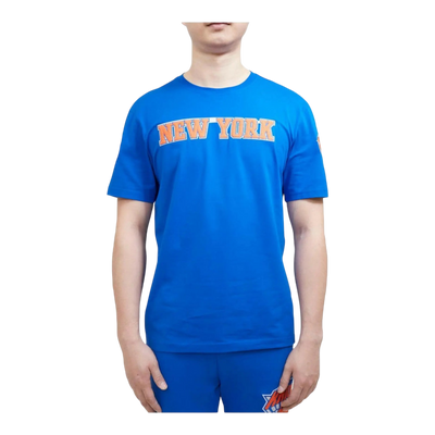 Pro Standard New York Knicks Classic Chenille Men's T-Shirt — Blue – product view 1