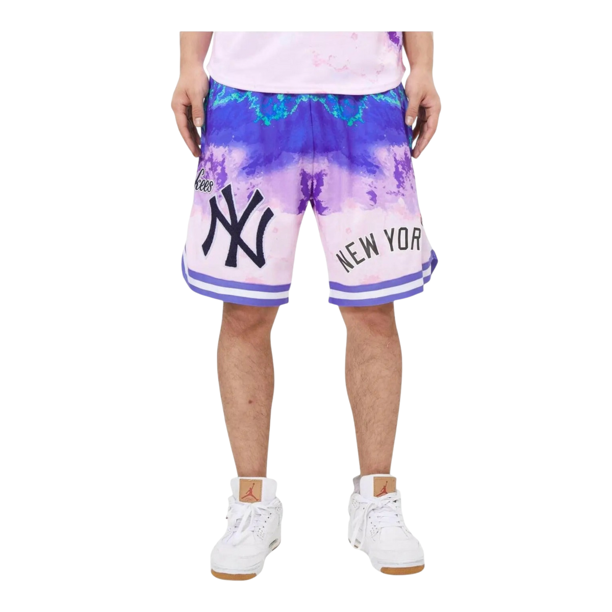 Pro Standard New York Yankees Pro Team Pink Dye Men's Shorts — Pink Dye – product view 1