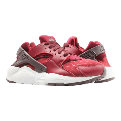 Nike Huarache Run TU Big Kids Running Shoes Team Red/Burgundy Crush – product view 1
