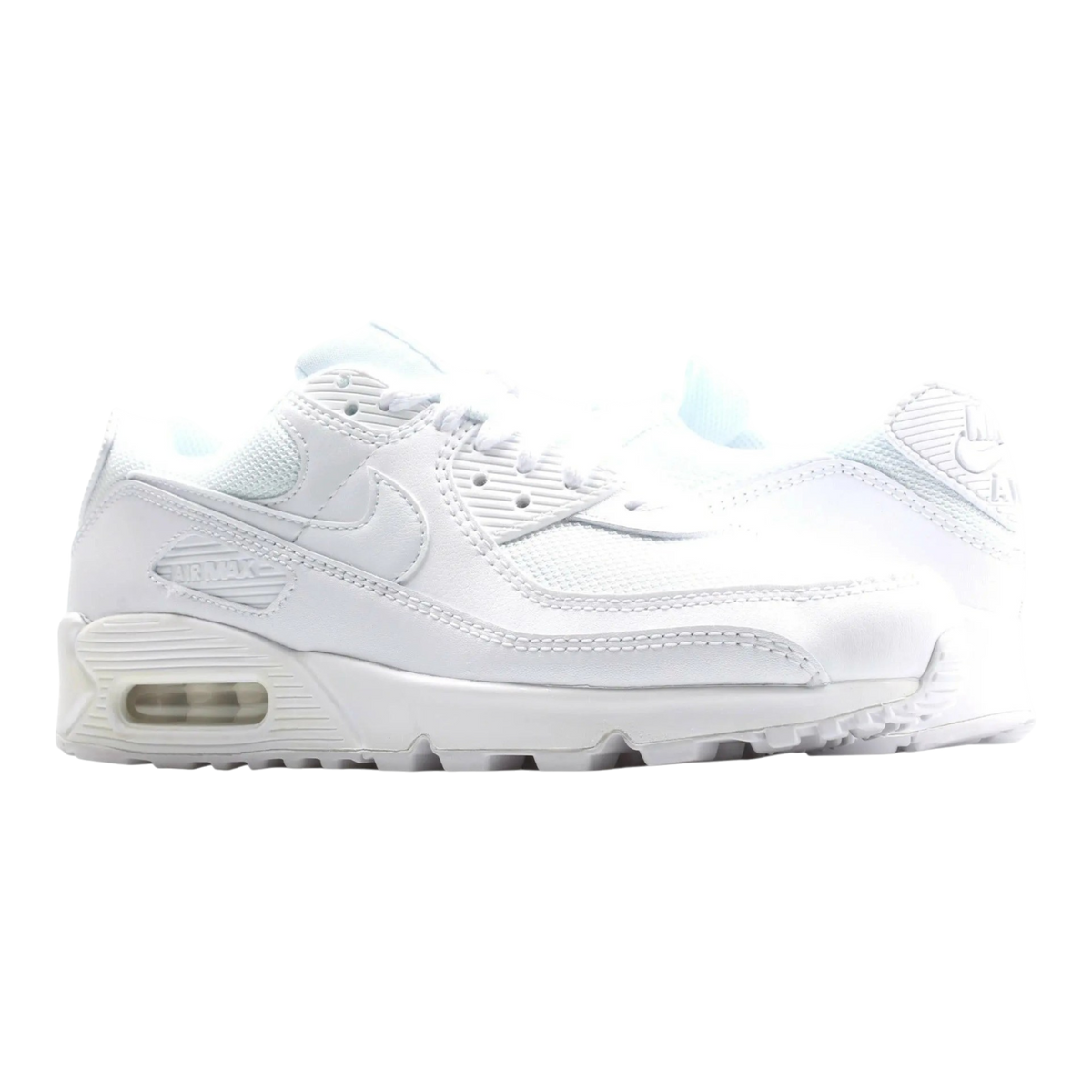 Nike Air Max 90 Men Running Sneakers White/White-White-Wolf Grey – product view 1