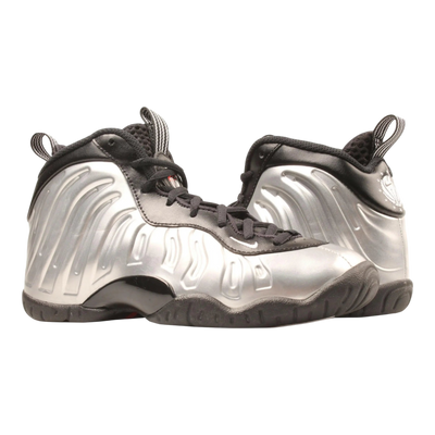 Nike Little Posite One KSA Big Kids Basketball Shoes Chrome/White-Black – product view 1