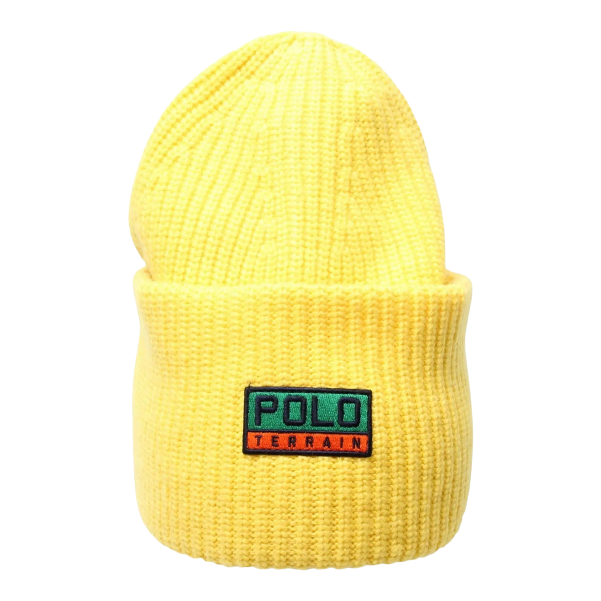 Polo Ralph Lauren Terrain Knit Cuffed Beanie Hat Yellow – product view 1