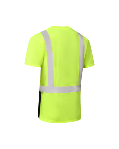Kiwi High Visibility ANSI/ISEA 107-2020, Type R, Class 2 Two Tone Neon Short Sleeve Safety Shirt [74000]