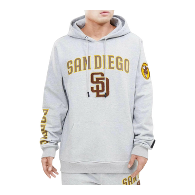 Pro Standard MLB San Diego Padres Stacked Logo Pullover Men's Hoodie - Heather Grey – product view 1