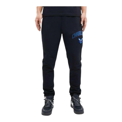 Pro Standard NBA Charlotte Hornets Stacked Logo Men's Sweatpants — Black – product view 1