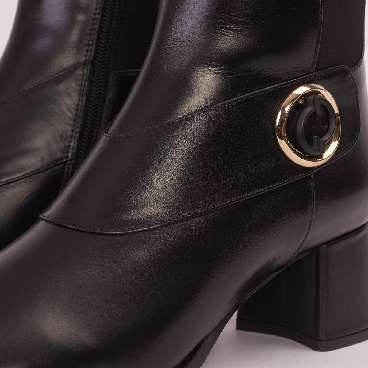 Vinci Leather The Windsor Black Leather Knee High Women Boot – product view 3