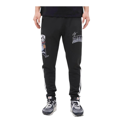 Pro Standard Brooklyn Nets Home Town Men's Track Pants — Black – product view 1