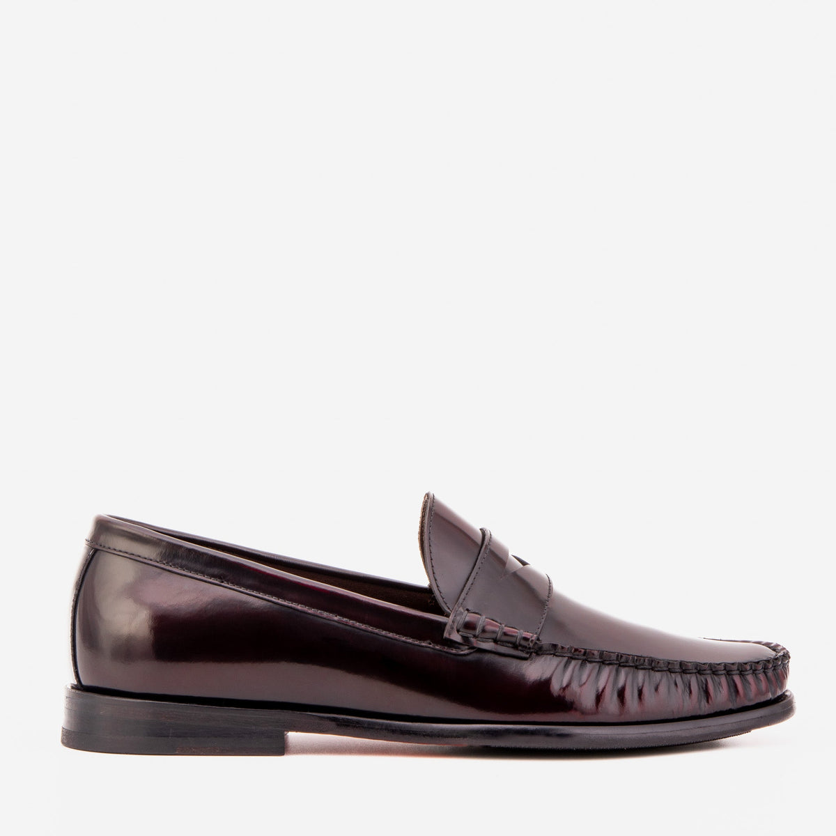 Vinci Leather The Belmont Burgundy Polished Leather Men Loafer – product view 1