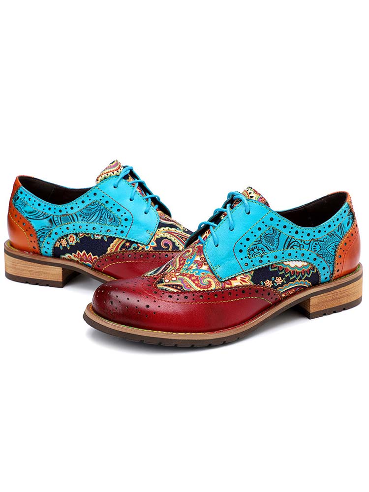 Bohemian Handmade Brogue Shoes – product view 3