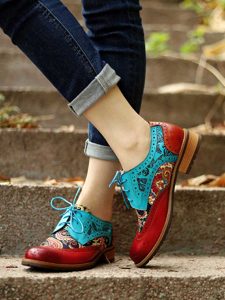 Bohemian Handmade Brogue Shoes – product view 13