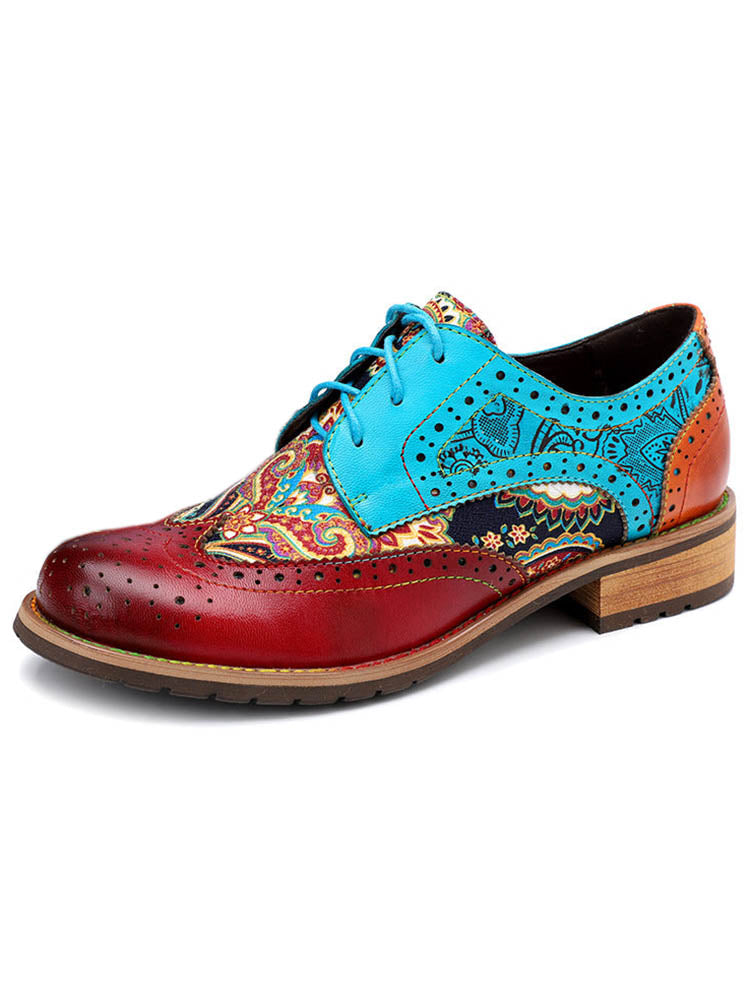 Bohemian Handmade Brogue Shoes – product view 1