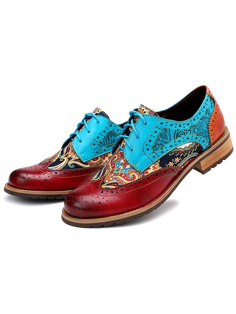 Bohemian Handmade Brogue Shoes – product view 4