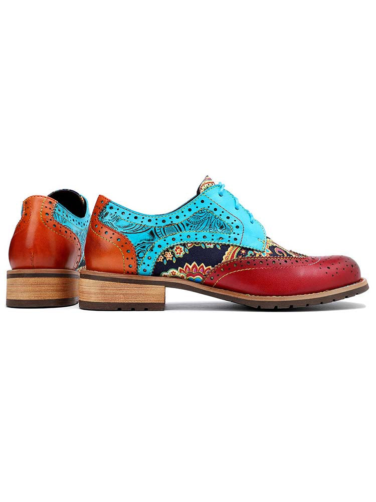 Bohemian Handmade Brogue Shoes – product view 6