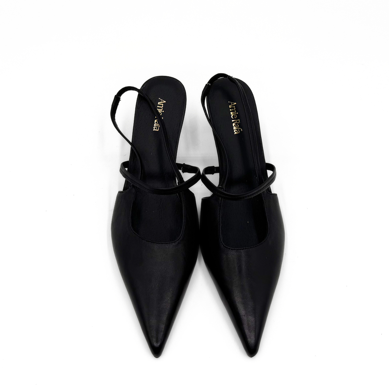 Connie Slingback Leather Heels