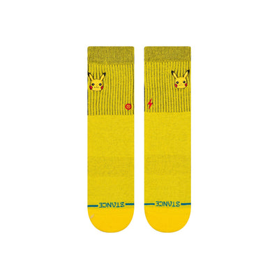 Stance X Pokemon Pikachu Kids Crew Socks - Yellow