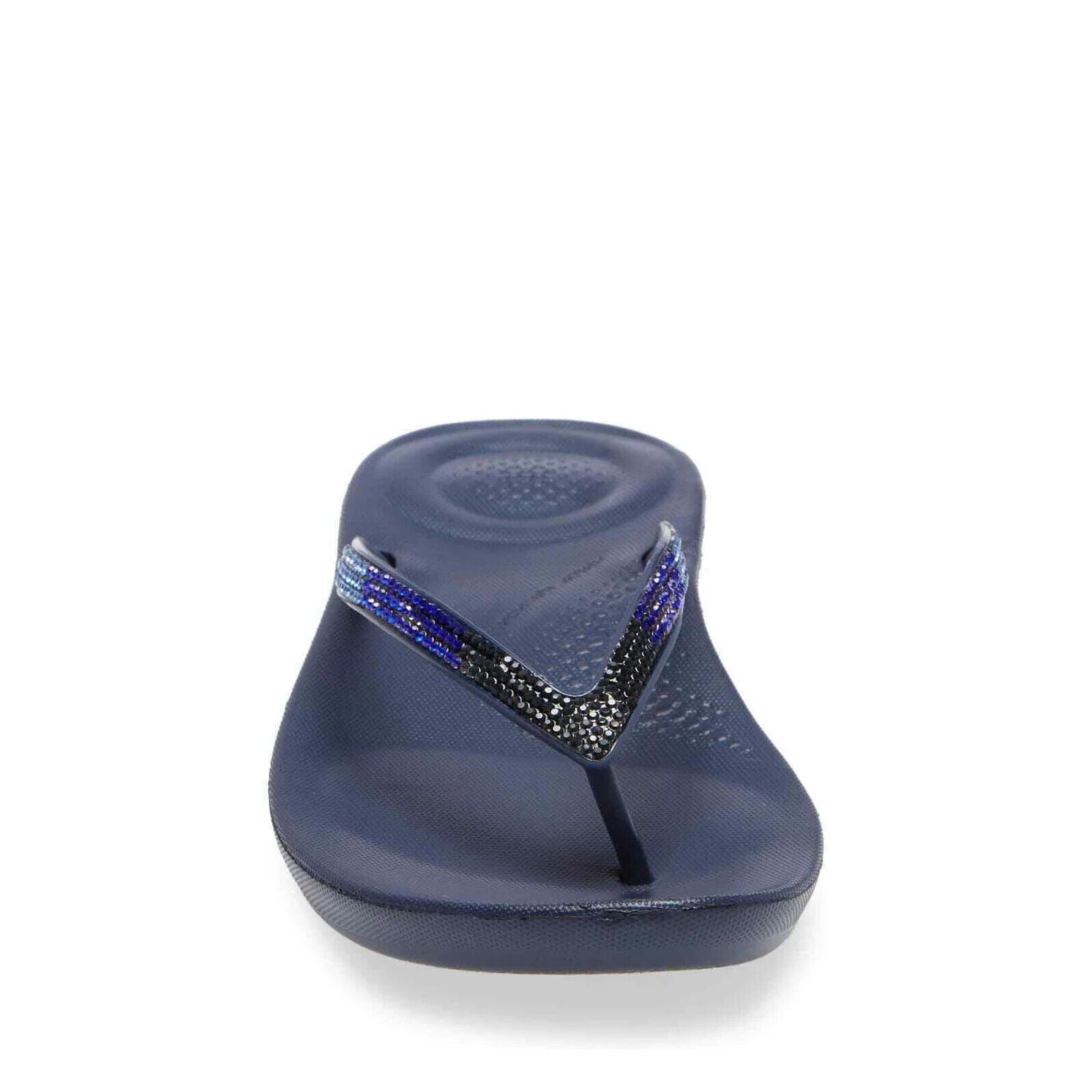 FitFlop Iqushion Ombre Sparkle Women's Flip Flops — Midnight Navy