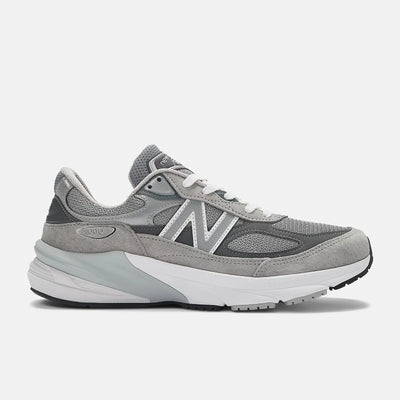 New Balance Made in USA 990v6 Men's Sneakers — Gray/White Suede Low-Top