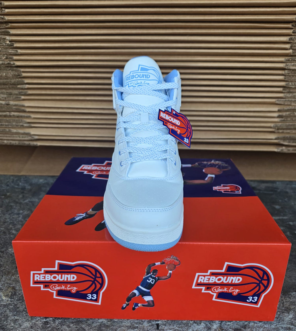 Patrick Ewing 33 Hi Orion Rebound - 1RBE001-411 (White / Caroling Blue) — product view 5