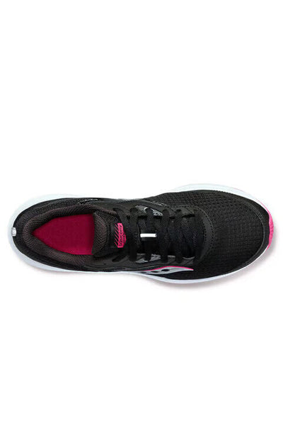 Saucony Cohesion 16 Women's Sneakers — Black/Fuchsia Running