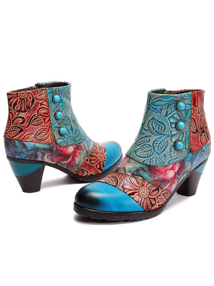 Leanna Vintage Handmade Ankle Boots – product view 5