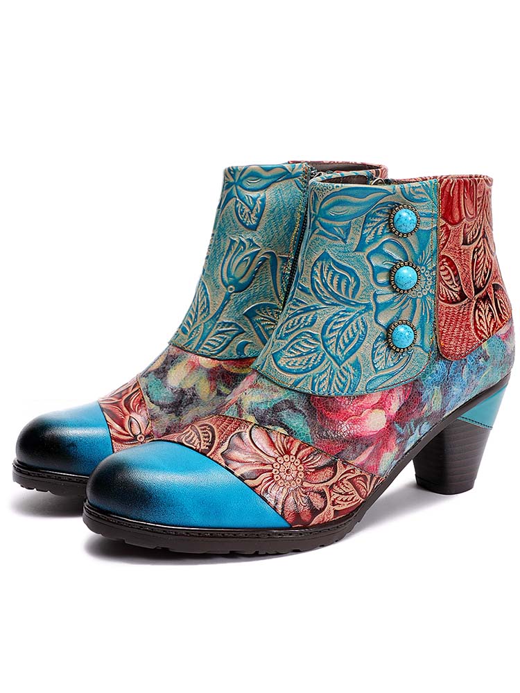 Leanna Vintage Handmade Ankle Boots – product view 2